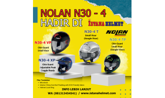 RESMI !!! HELM NOLAN N30-4 MASUK INDONESIA, Segera dapatkan di ISTANA HELMET RESMI !!! HELM NOLAN N30-4 MASUK INDONESIA, Segera dapatkan di ISTANA HELMET