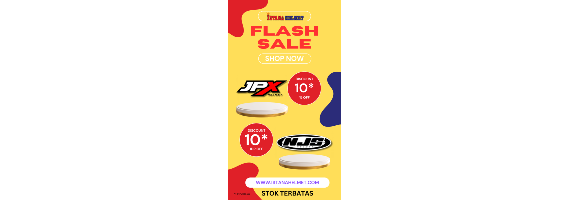 FLASH SALE HELM NJS DAN JPX