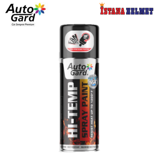 AUTOGARD HI-TEMP SPRAY PAINT BK 300ML