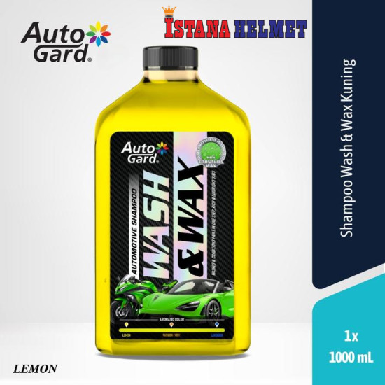 AUTOGARD WASH AND WAX LEMON 1L