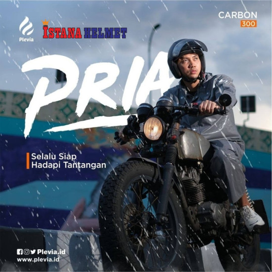 JAS HUJAN PLEVIA 300 CARBON BLUE