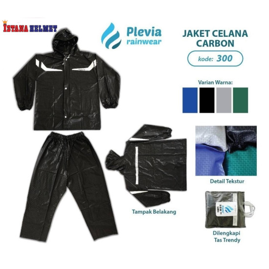 JAS HUJAN PLEVIA 300 CARBON GREEN