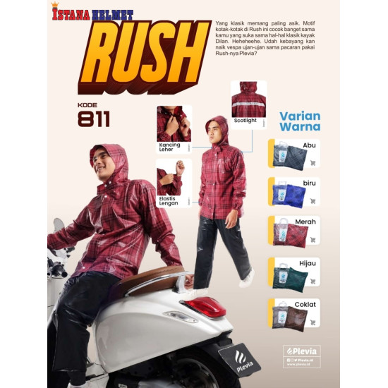 JAS HUJAN PLEVIA 811 RUSH BLUE