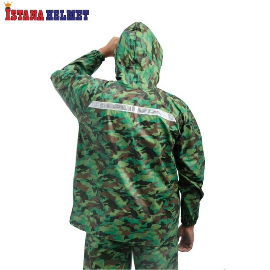 JAS HUJAN PLEVIA 813 ARMY BLUE