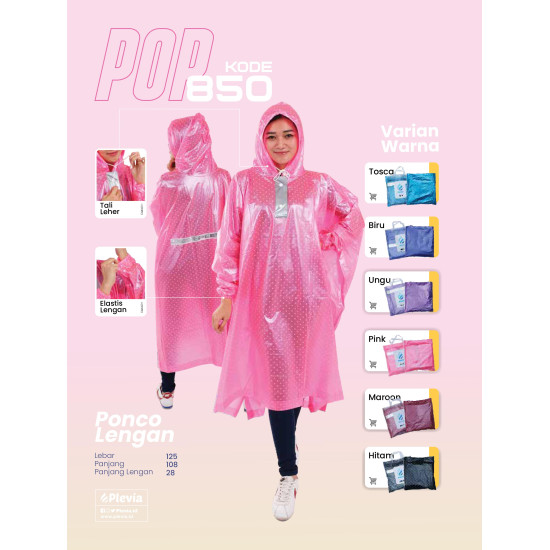 JAS HUJAN PLEVIA 850 PONCHO