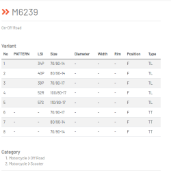 BAN MAXXIS M6239 110/80-17