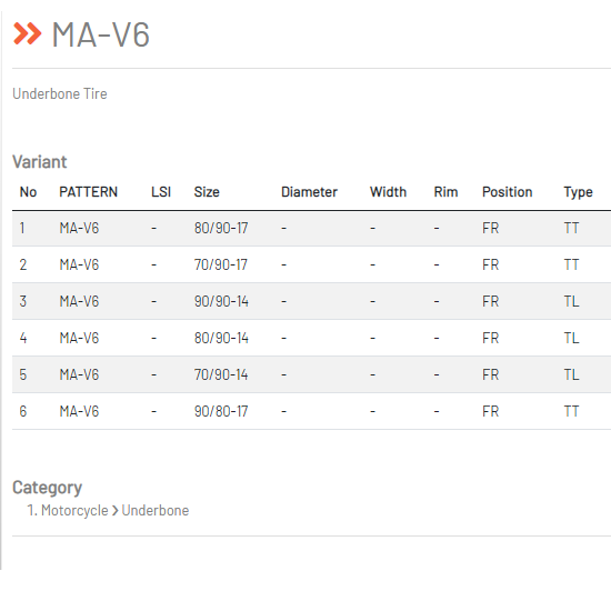 BL MAXXIS 80/90-14 MAV6