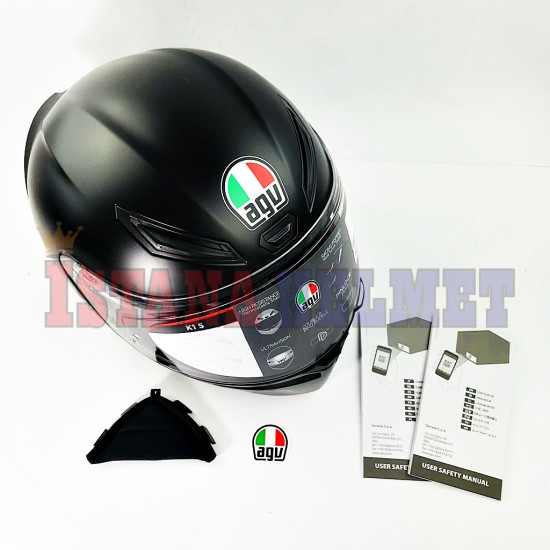 AGV K-1 SOLID MATT BLACK (M)