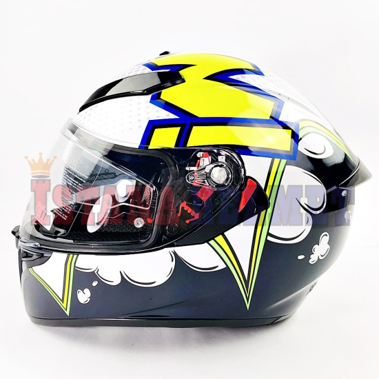 AGV K-3 SV I MULTI MPK B.BL/WH/YL (M) AGV K-3 SV I MULTI MPK B.BL/WH/YL (M)