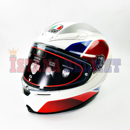 AGV K-6 SV MULTI MPLK HYPHEN WH/RD/BL (L) AGV K-6 SV MULTI MPLK HYPHEN WH/RD/BL (L)