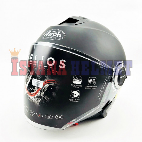 AIROH HELIOS FLOU BLACK GLOSS/MATT (L) AIROH HELIOS FLOU BLACK GLOSS/MATT (L)