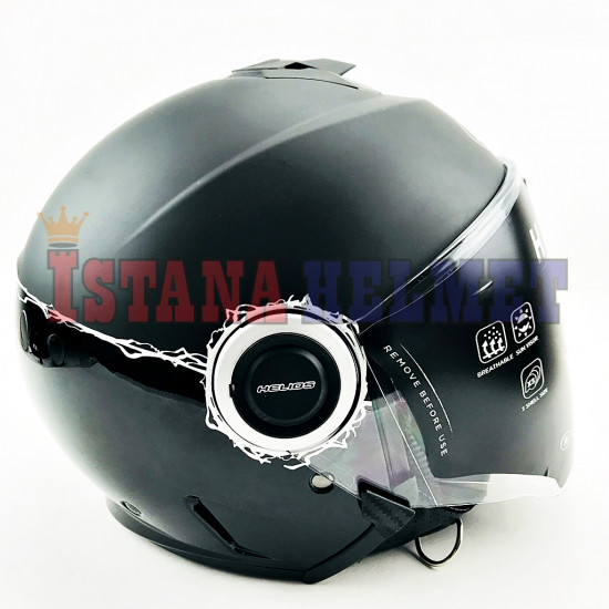 AIROH HELIOS FLOU BLACK GLOSS/MATT (L) AIROH HELIOS FLOU BLACK GLOSS/MATT (L)
