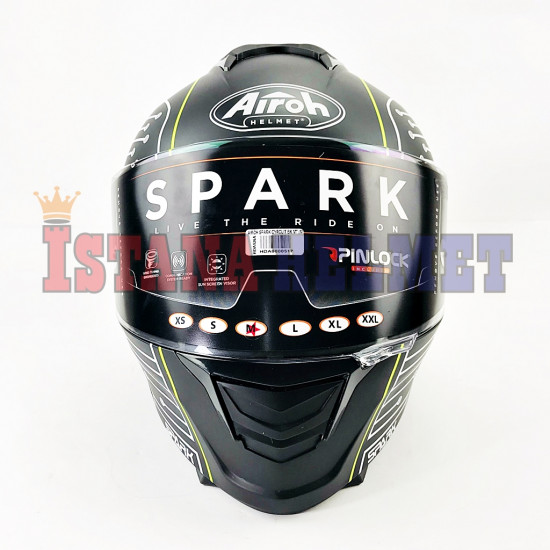 AIROH SPARK CYRCUIT BLACK MATT (M)