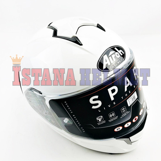 AIROH SPARK WHITE GLOSS (M)