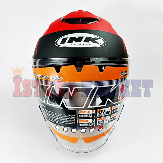 INK TERRA 2 #03 MATT FIRE RED/BK (L)