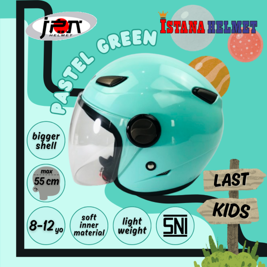JPN JUNIOR KIDS POLOS PASTEL GREEN