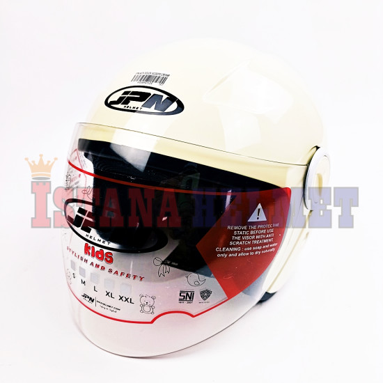 JPN KIDS POLOS SCOOPY CREAM