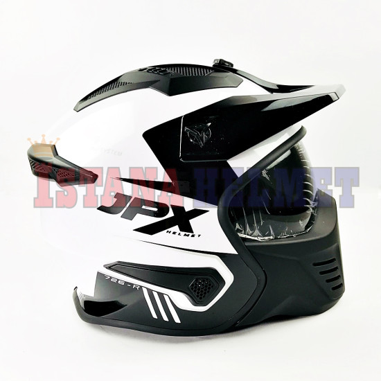 JPX MX-726 WHITE/BLACK (L)