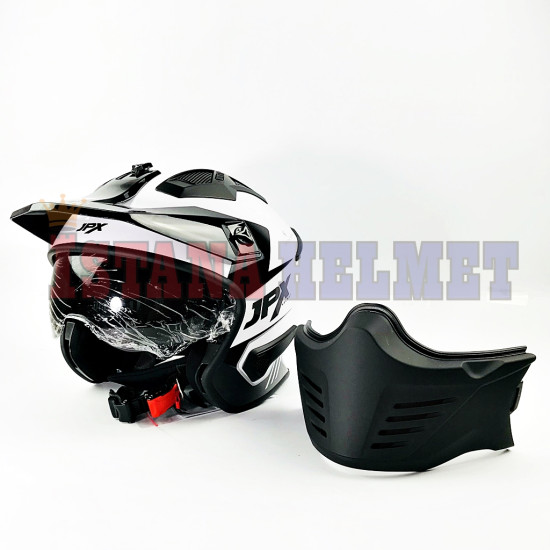 JPX MX-726 WHITE/BLACK (L)