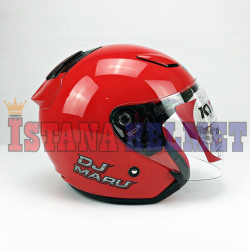 KYT DJ-MARU FIRE RED (L)