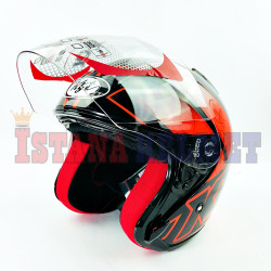 KYT DJ-MARU #14 BK/OR/RD (M)