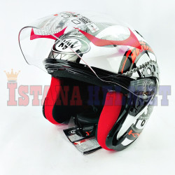 KYT DJ-MARU #18 WH/RD (L)