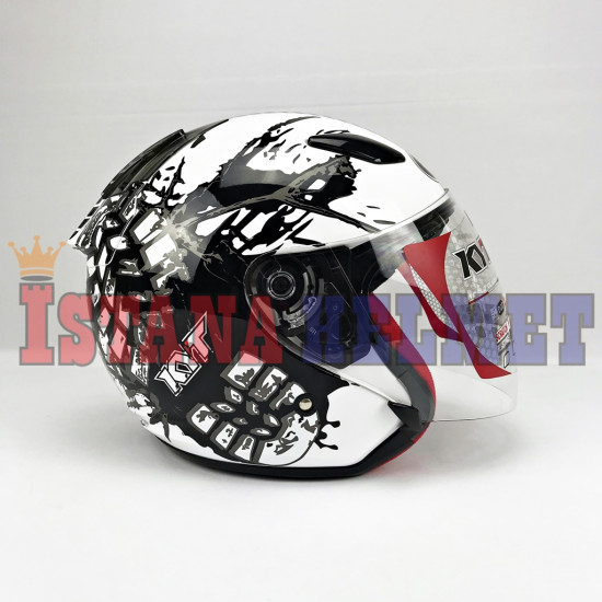 KYT DJ-MARU # WH/BK (M)