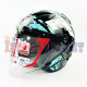 KYT GALAXY FLAT VSR # BK/AQUA (M)