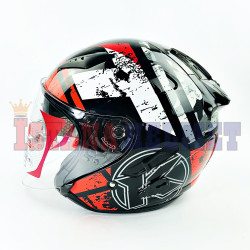 KYT GALAXY FLAT R #05 BK/RD FL (L) KYT GALAXY FLAT R #05 BK/RD FL (L)