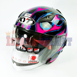 KYT GALAXY FLAT R # FLAME BK/FUXIA (M)