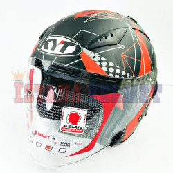 KYT GALAXY FLAT R # MATRIX BK MT/RD (L)