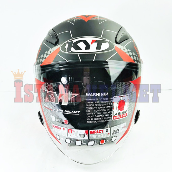 KYT GALAXY FLAT R # MATRIX BK MT/RD (M)