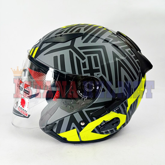 KYT GALAXY FLAT R # NEON G.GRY MT/YL (L)