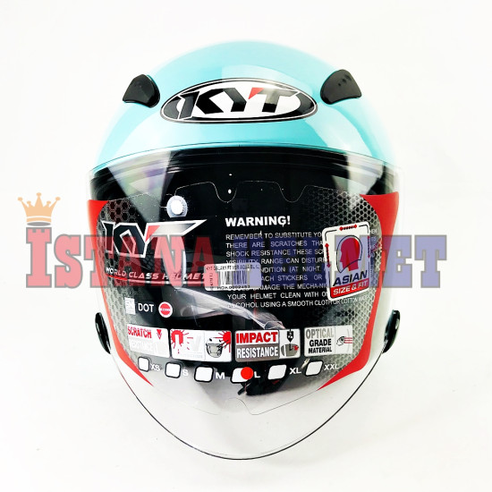 KYT GALAXY FLAT VSR AQUA BLUE (L)