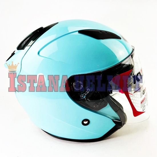 KYT GALAXY FLAT VSR AQUA BLUE (XL)