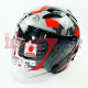 KYT GALAXY FLAT VSR # BK/RD FL (XL) KYT GALAXY FLAT VSR # BK/RD FL (XL)