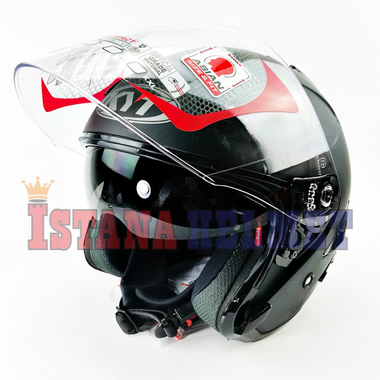 KYT GALAXY FLAT VSR BLACK MT (L)