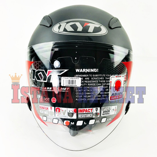 KYT GALAXY FLAT VSR BLACK MT (XL)