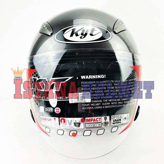 KYT GALAXY FLAT VSR GUNMETAL (M)