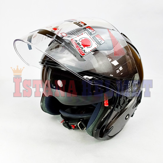 KYT GALAXY FLAT VSR GUNMETAL (XL)