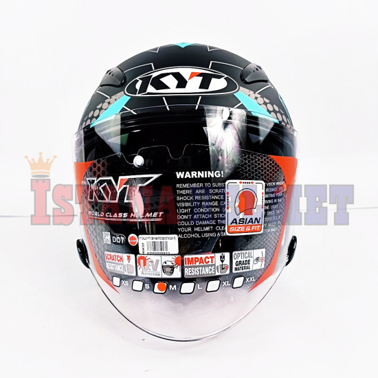 KYT GALAXY FLAT VSR # MATRIX BK MT/AQUA (L)