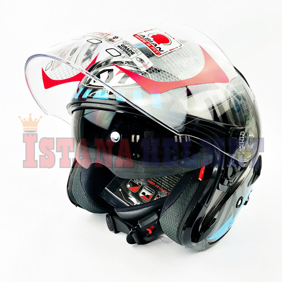 KYT GALAXY FLAT VSR # NEON GM/BL (M)