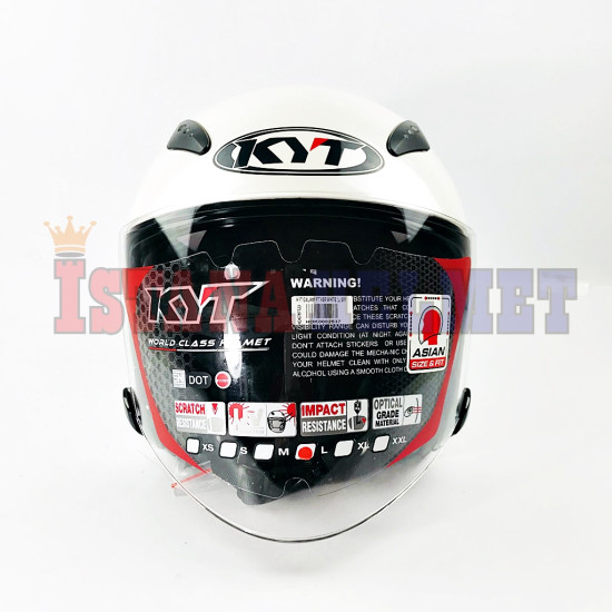 KYT GALAXY FLAT VSR WHITE (M)