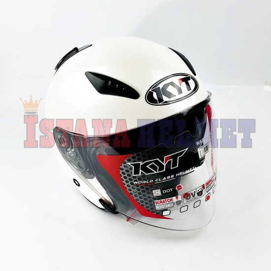 KYT GALAXY FLAT VSR WHITE (XL)