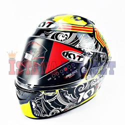 KYT NF-R # STEEL FLOWER YLW (L)