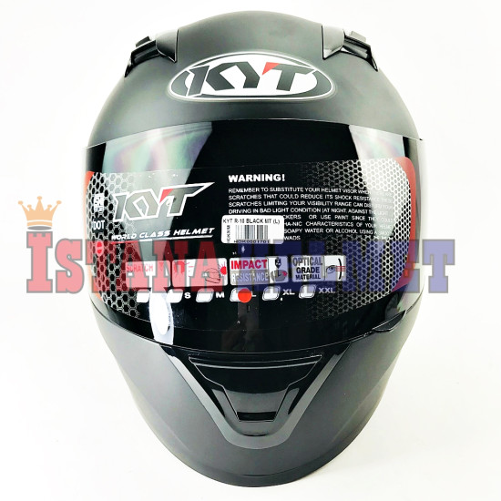 KYT R-10 BLACK MATT (M)