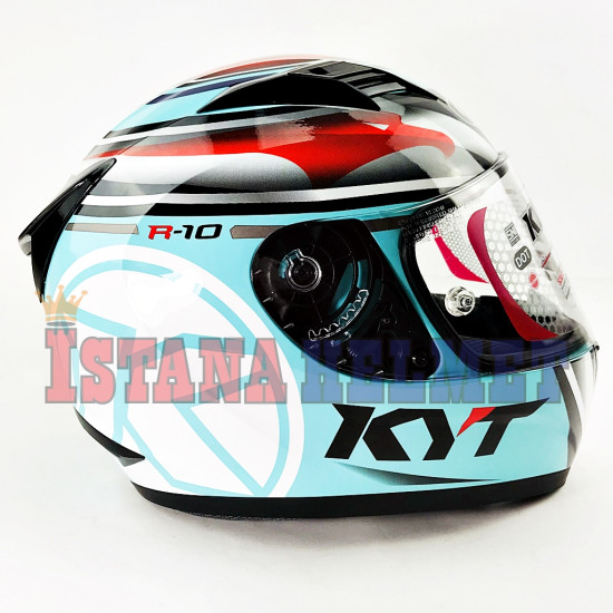 KYT R-10 FV # AQUA BLUE/RD/WH (L)