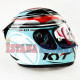 KYT R-10 FV # AQUA BLUE/RD/WH (L)