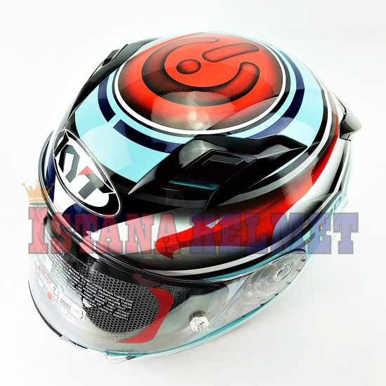 KYT R-10 FV # AQUA BLUE/RD/WH (L)