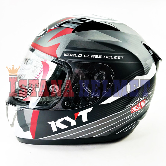 KYT R-10 FV #03 RACE GM MT/WH (XL)